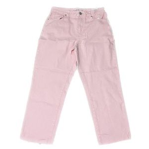 Amisu baby pink high waisted straight jeans